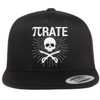 Pirate Pi Rate Pi Day Math Pirates Mathematician Nerd Geek Flatbill Hat