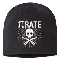 Pirate Pi Rate Pi Day Math Pirates Mathematician Nerd Geek Sustainable Beanie