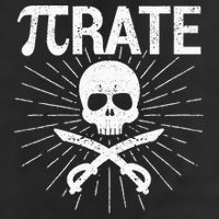 Pirate Pi Rate Pi Day Math Pirates Mathematician Nerd Geek Crop Fleece Hoodie
