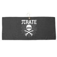 Pirate Pi Rate Pi Day Math Pirates Mathematician Nerd Geek Large Microfiber Waffle Golf Towel