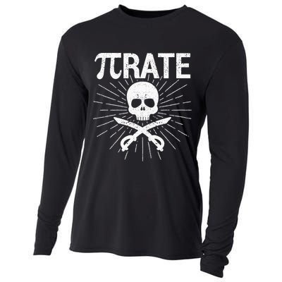 Pirate Pi Rate Pi Day Math Pirates Mathematician Nerd Geek Cooling Performance Long Sleeve Crew