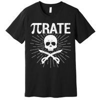 Pirate Pi Rate Pi Day Math Pirates Mathematician Nerd Geek Premium T-Shirt