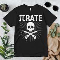 Pirate Pi Rate Pi Day Math Pirates Mathematician Nerd Geek Premium T-Shirt
