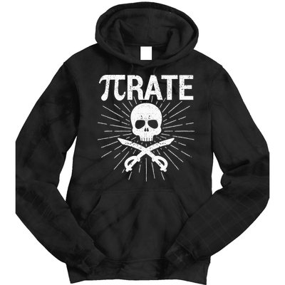 Pirate Pi Rate Pi Day Math Pirates Mathematician Nerd Geek Tie Dye Hoodie