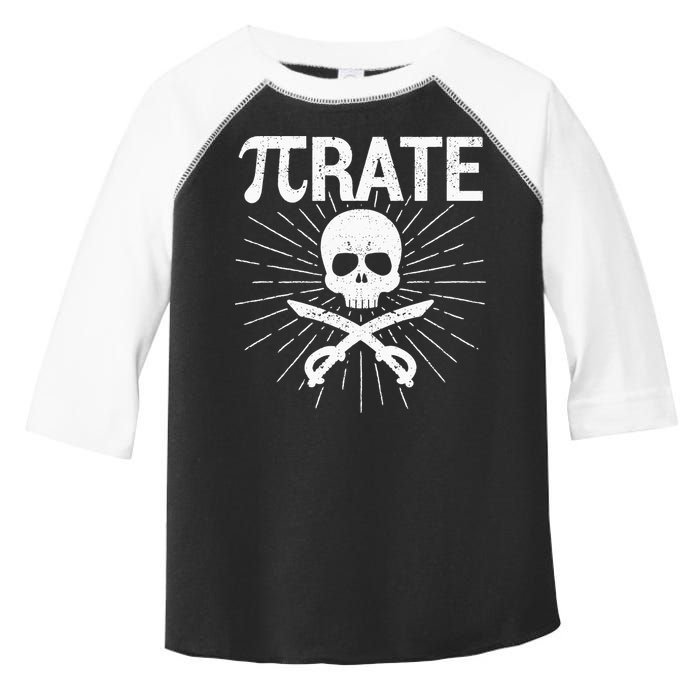 Pirate Pi Rate Pi Day Math Pirates Mathematician Nerd Geek Toddler Fine Jersey T-Shirt