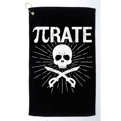 Pirate Pi Rate Pi Day Math Pirates Mathematician Nerd Geek Golf Towel
