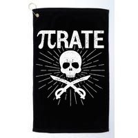 Pirate Pi Rate Pi Day Math Pirates Mathematician Nerd Geek Golf Towel