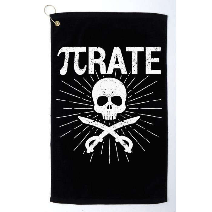Pirate Pi Rate Pi Day Math Pirates Mathematician Nerd Geek Golf Towel