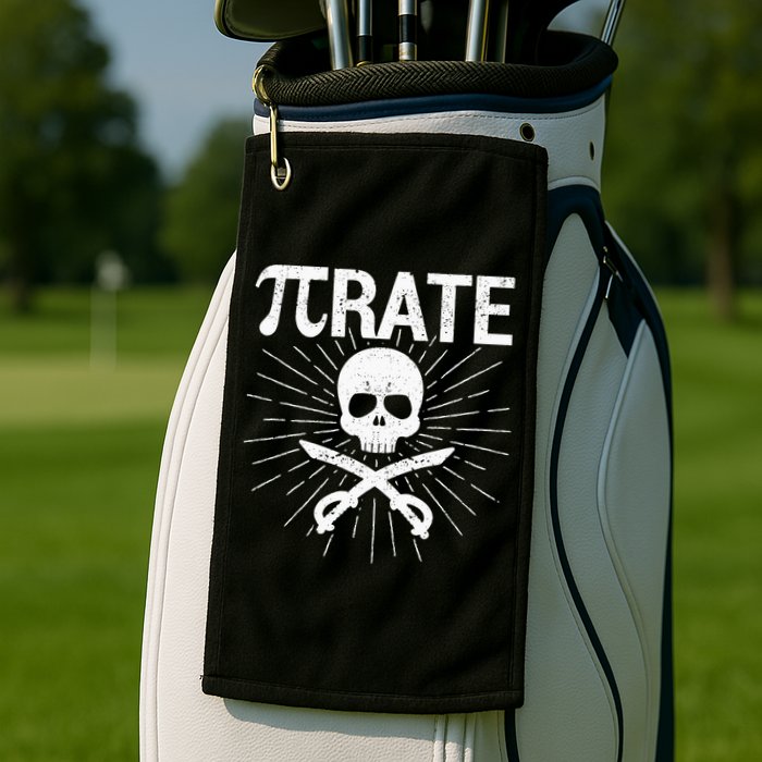 Pirate Pi Rate Pi Day Math Pirates Mathematician Nerd Geek Golf Towel