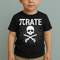 Pirate Pi Rate Pi Day Math Pirates Mathematician Nerd Geek Toddler T-Shirt