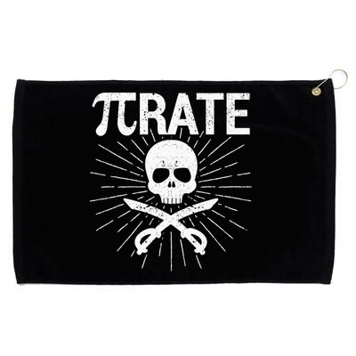 Pirate Pi Rate Pi Day Math Pirates Mathematician Nerd Geek Grommeted Golf Towel
