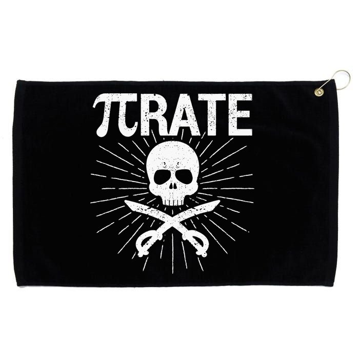 Pirate Pi Rate Pi Day Math Pirates Mathematician Nerd Geek Grommeted Golf Towel
