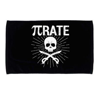 Pirate Pi Rate Pi Day Math Pirates Mathematician Nerd Geek Microfiber Hand Towel