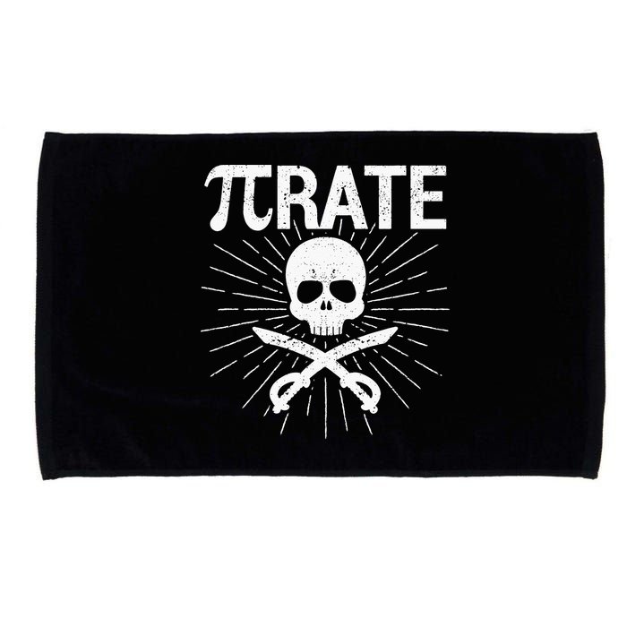 Pirate Pi Rate Pi Day Math Pirates Mathematician Nerd Geek Microfiber Hand Towel