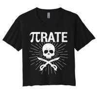 Pirate Pi Rate Pi Day Math Pirates Mathematician Nerd Geek Crop Top