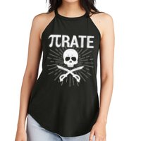 Pirate Pi Rate Pi Day Math Pirates Mathematician Nerd Geek Women's Perfect Tri Rocker Tank