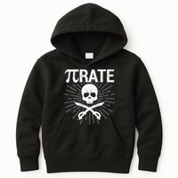Pirate Pi Rate Pi Day Math Pirates Mathematician Nerd Geek Kids Hoodie