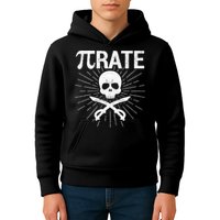 Pirate Pi Rate Pi Day Math Pirates Mathematician Nerd Geek Kids Hoodie