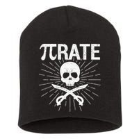 Pirate Pi Rate Pi Day Math Pirates Mathematician Nerd Geek Short Acrylic Beanie