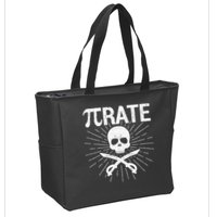 Pirate Pi Rate Pi Day Math Pirates Mathematician Nerd Geek Zip Tote Bag