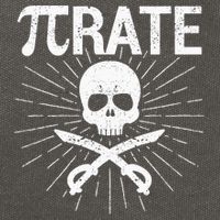 Pirate Pi Rate Pi Day Math Pirates Mathematician Nerd Geek Cotton Canvas Backpack