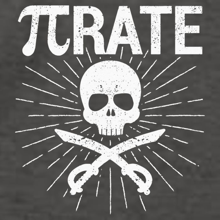 Pirate Pi Rate Pi Day Math Pirates Mathematician Nerd Geek Vector Backpack