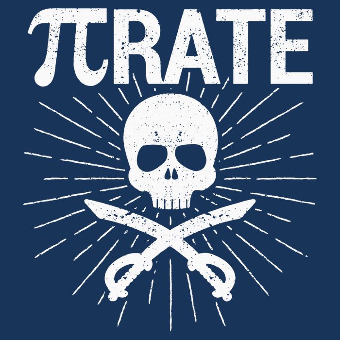 Pirate Pi Rate Pi Day Math Pirates Mathematician Nerd Geek Infant Baby Jersey Bodysuit