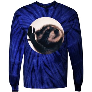 Pedro Pedro Racoon Dance Popular Internet Meme Racoon Day Tie-Dye Long Sleeve Shirt