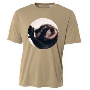 Pedro Pedro Racoon Dance Popular Internet Meme Racoon Day Cooling Performance Crew T-Shirt