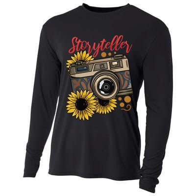 Photographer Photography Storyteller Camera Gift Cooling Performance Long Sleeve Crew