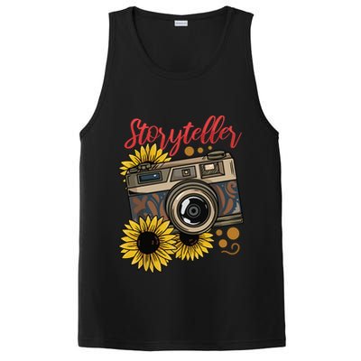 Photographer Photography Storyteller Camera Gift PosiCharge Competitor Tank