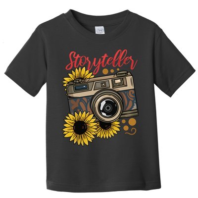 Photographer Photography Storyteller Camera Gift Toddler T-Shirt