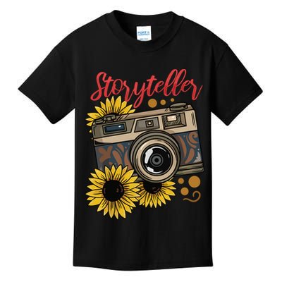 Photographer Photography Storyteller Camera Gift Kids T-Shirt