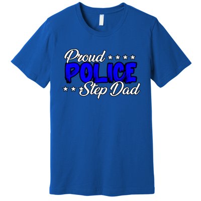 Proud Police Step Dad Gift Premium T-Shirt