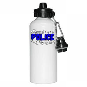 Proud Police Step Dad Gift Aluminum Water Bottle