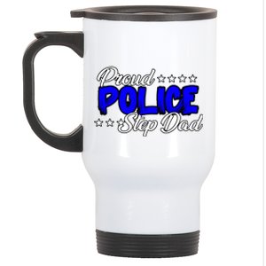 Proud Police Step Dad Gift Stainless Steel Travel Mug