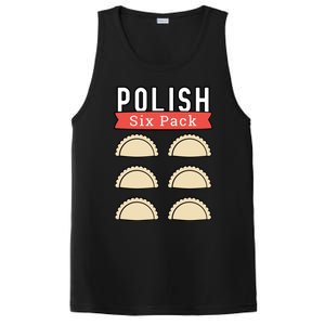 Polish Pierogi Six Pack Funny Abs Gym Design Gift PosiCharge Competitor Tank