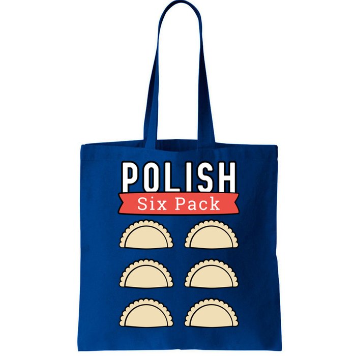 Polish Pierogi Six Pack Funny Abs Gym Design Gift Tote Bag