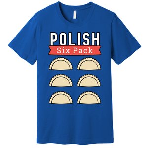 Polish Pierogi Six Pack Funny Abs Gym Design Gift Premium T-Shirt