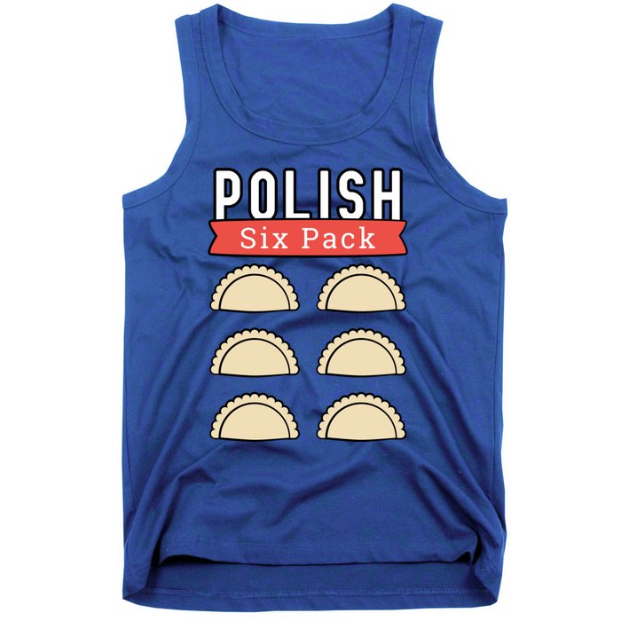 Polish Pierogi Six Pack Funny Abs Gym Design Gift Tank Top