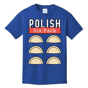 Polish Pierogi Six Pack Funny Abs Gym Design Gift Kids T-Shirt