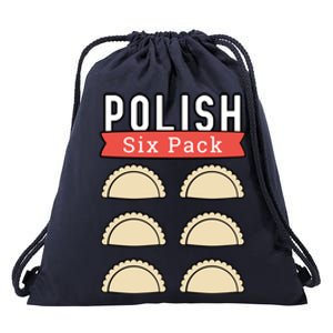 Polish Pierogi Six Pack Funny Abs Gym Design Gift Drawstring Bag