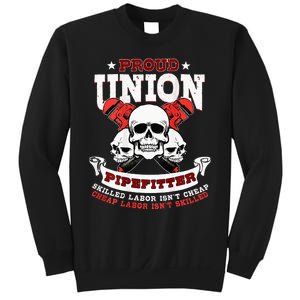 Pipefitter Plumber Steamfitter Image On Back Sweatshirt