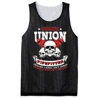 Pipefitter Plumber Steamfitter Image On Back Mesh Reversible Basketball Jersey Tank