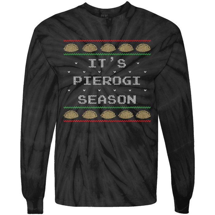 Polish Pierogi Season Tie-Dye Long Sleeve Shirt