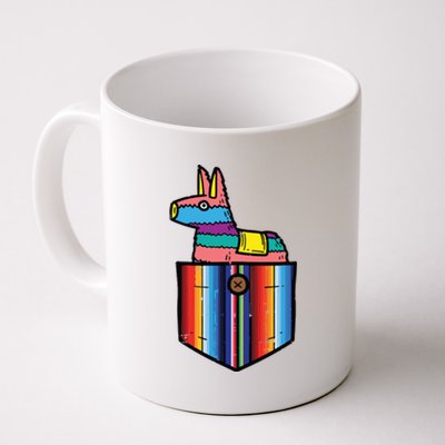 Pocket Pinata Serape Cinco De Mayo Mexican Fiesta Party Coffee Mug