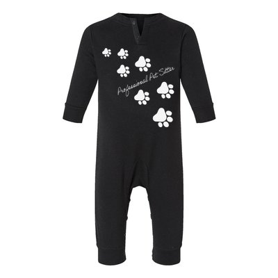 Professional Pet Sitter Paws Infant Fleece One Piece