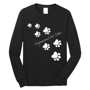 Professional Pet Sitter Paws Long Sleeve Shirt