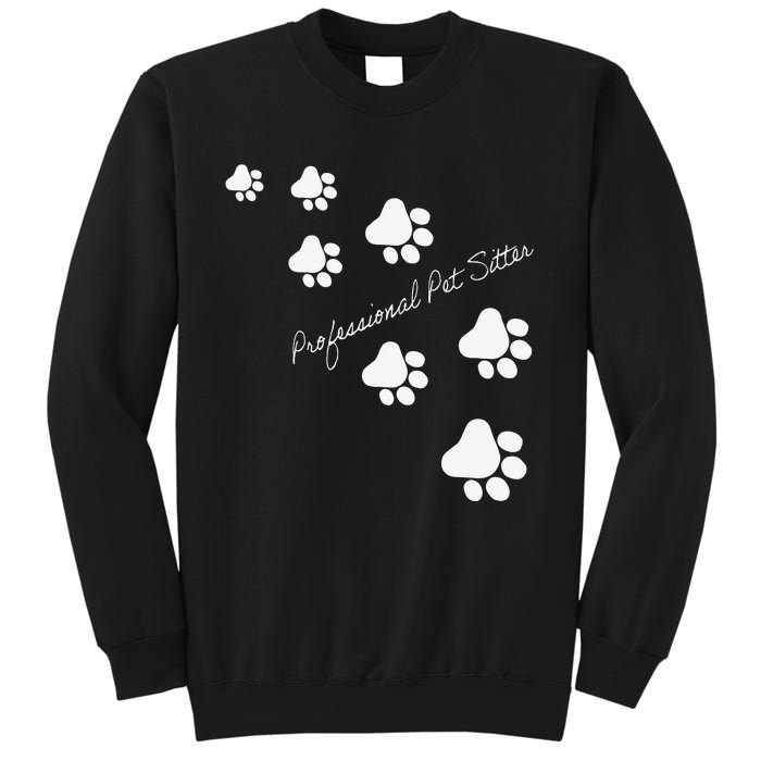 Professional Pet Sitter Paws Sweatshirt