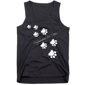 Professional Pet Sitter Paws Tank Top